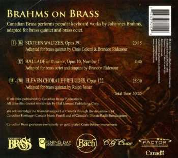 CD The Canadian Brass: Brahms On Brass