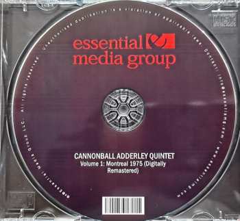 CD The Cannonball Adderley Quintet: Volume 1 : Montreal 1975