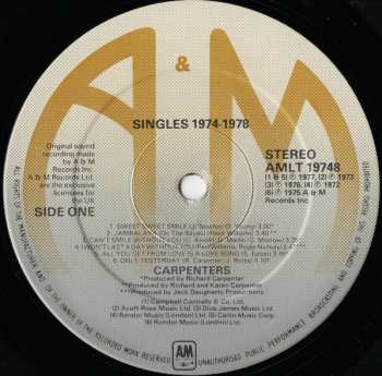 LP Carpenters: The Singles 1974-1978