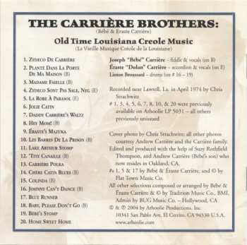 CD Carriere Brothers: Musique Creole