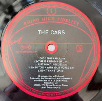 LP The Cars: The Cars LTD