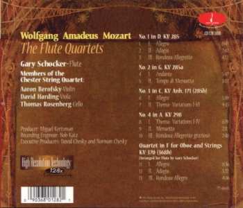 CD The Chester String Quartet: Wolfgang Amadeus Mozart: The String Quartets