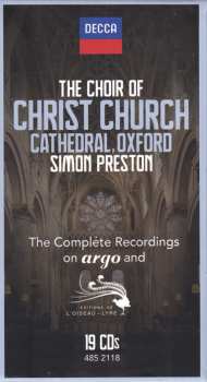 19CD/Dobozkészlet The Choir Of Christ Church Cathedral: The Complete Recordings On Argo And L'Oiseau Lyre LTD