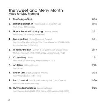 CD Magdalen College Choir Oxford: The Sweet And Merry Month (Music For May Morning)