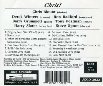 CD The Chris Blount New Orleans Jazz Band: Chris !