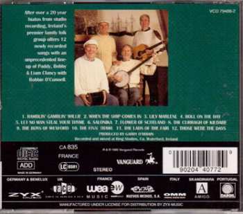CD The Clancy Brothers: Older But Not Wiser