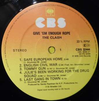 LP The Clash: Give 'Em Enough Rope