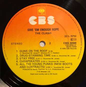 LP The Clash: Give 'Em Enough Rope