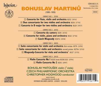 4CD/Dobozkészlet Bohuslav Martinů: The Complete Music For Violin And Orchestra