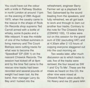 CD The Count Bishops: Speedball Plus 11