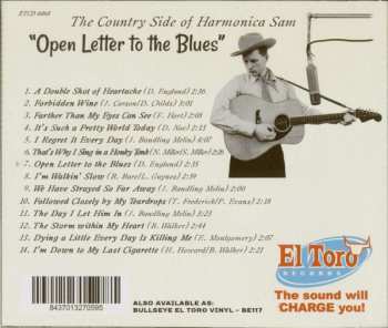 CD The Country Side Of Harmonica Sam: Open Letter To The Blues