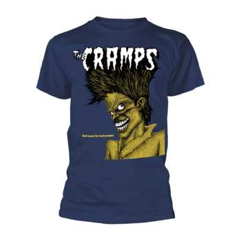 Merch The Cramps: Póló Bad Music For Bad People (navy)
