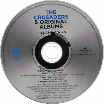5CD/Dobozkészlet The Crusaders: 5 Original Albums 