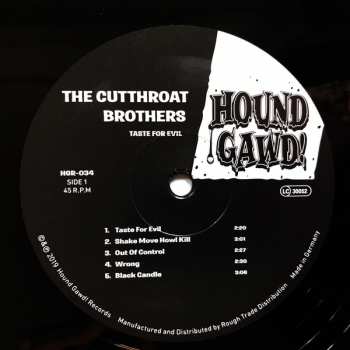 LP The Cutthroat Brothers: Taste For Evil