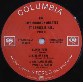 2LP The Dave Brubeck Quartet: At Carnegie Hall LTD