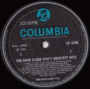 LP The Dave Clark Five: The Dave Clark Five's Greatest Hits