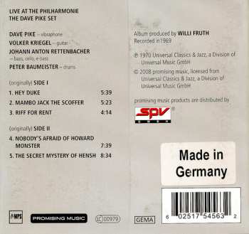 CD The Dave Pike Set: Live At The Philharmonie