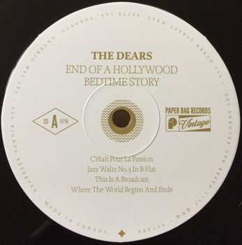 LP The Dears: End Of A Hollywood Bedtime Story LTD