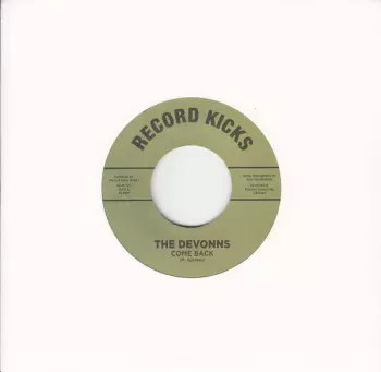 The Devonns: Come Back b/w Think I'm Falling In Love