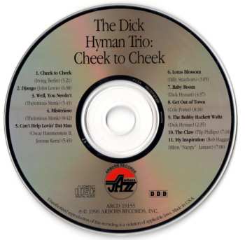 CD The Dick Hyman Trio: Cheek To Cheek