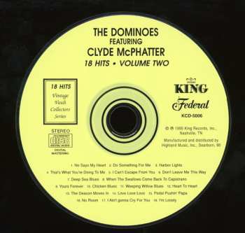 CD Clyde McPhatter: 18 Hits Volume Two
