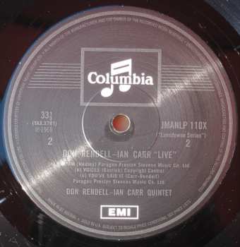 LP The Don Rendell / Ian Carr Quintet: Live