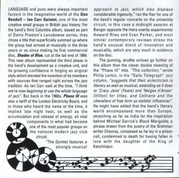 2CD The Don Rendell / Ian Carr Quintet: Phase III / Live