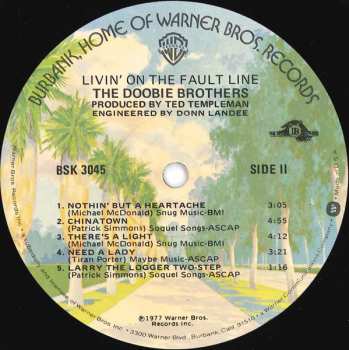 LP The Doobie Brothers: Livin' On The Fault Line