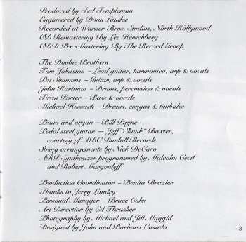 CD The Doobie Brothers: The Captain And Me