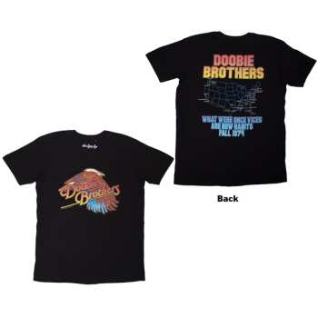 Merch The Doobie Brothers: The Doobie Brothers Unisex T-shirt: Eagle (black) (back Print) (small) S
