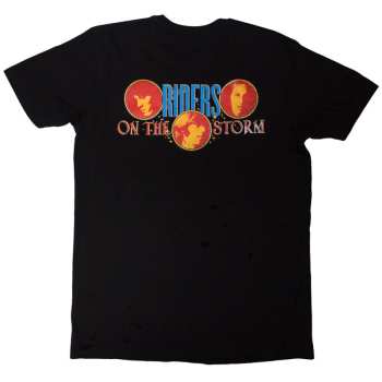 Merch The Doors: The Doors Unisex T-shirt: Riders On The Storm (black) (back Print) (small) S