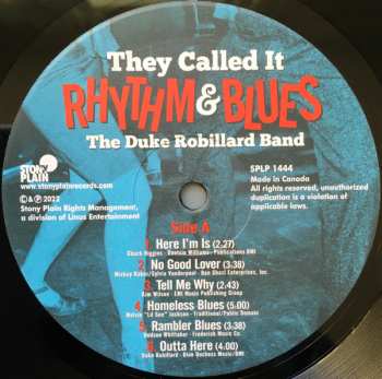 LP The Duke Robillard Band: They Called It Rhythm & Blues
