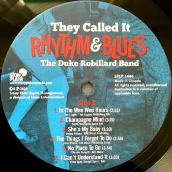 LP The Duke Robillard Band: They Called It Rhythm & Blues
