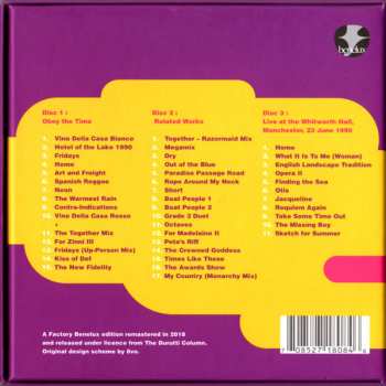 3CD/Dobozkészlet The Durutti Column: Obey The Time DLX