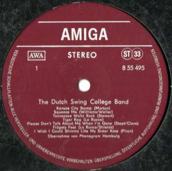 LP The Dutch Swing College Band: The Dutch Swing College Band