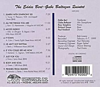 CD The Eddie Bert - Gabe Baltazar Quintet: Live At Capozzoli's