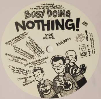 LP Various: Nardwuar The Human Serviette And The Evaporators Present Busy Doing Nothing! CLR
