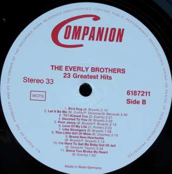LP Everly Brothers: 23 Greatest Hits