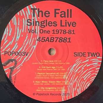 LP The Fall: Singles Live Vol. One 1978-81