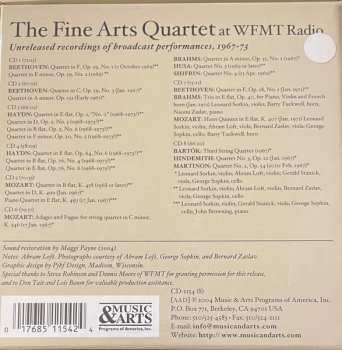 8CD/Dobozkészlet The Fine Arts Quartet: The Fine Arts Quartet At WFMT: Unreleased Recordings Of Broadcast performances, 1967-73