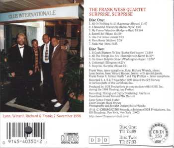 2CD The Frank Wess Quartet: Surprise, Surprise! Live At The 1996 Floating Jazz Festival