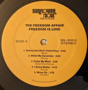 LP The Freedom Affair: Freedom Is Love