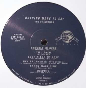 LP The Frightnrs: Nothing More To Say