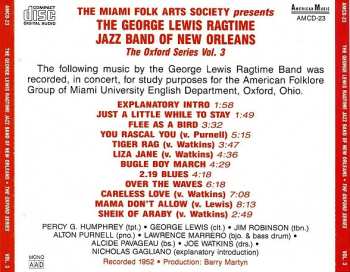 CD George Lewis' Ragtime Band: The Oxford Series Vol. 3 (Concert Second Half)