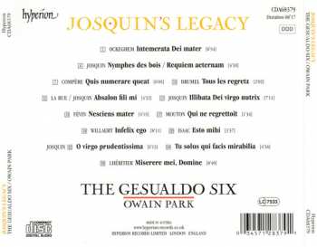 CD The Gesualdo Six: Josquin's Legacy