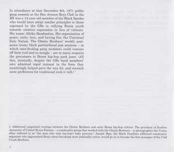 CD The Ghetto Brothers: Power Fuerza DLX