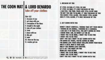 LP/CD The Goon Mat And Lord Benardo: Take Off Your Clothes