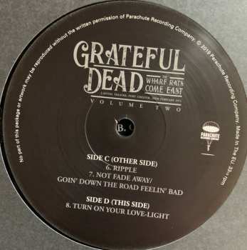 2LP The Grateful Dead: The Wharf Rats Come East - Capitol Theatre, Port Chester, 20th February 1971 - Volume Two