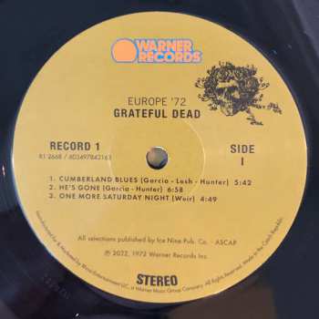 3LP The Grateful Dead: Europe '72 LTD