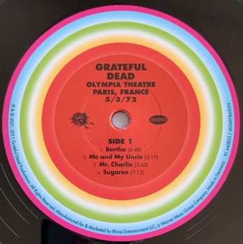 6LP/Dobozkészlet The Grateful Dead: Olympia Theatre, Paris, France (5/3/72) LTD